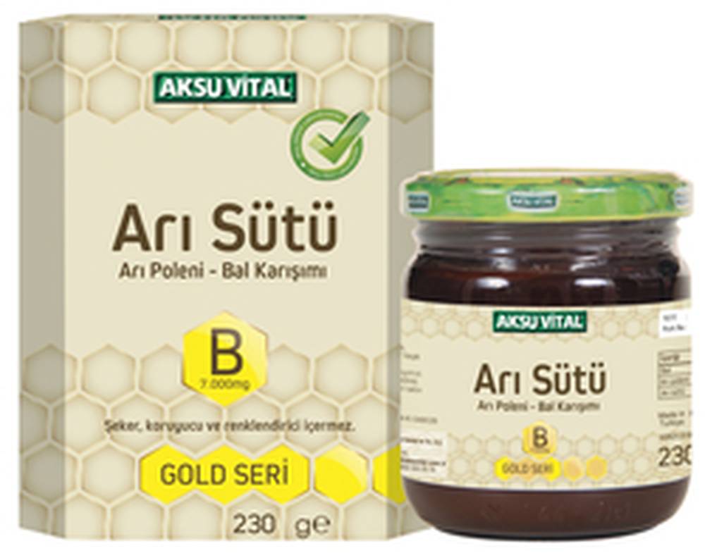 AKSUVİTAL ARI SÜTÜ BAL POLEN (B) 7.000 MG - ÇOCUK