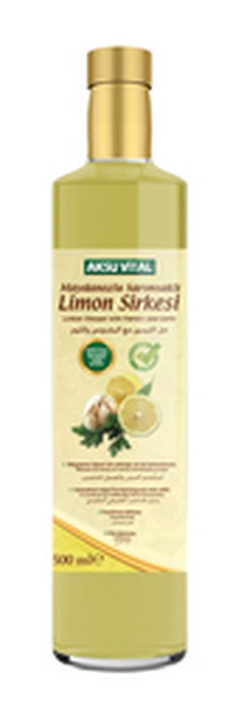 AKSU VİTAL LİMON SİRKESİ MAYDONOZ SARIMSAK 500 ml